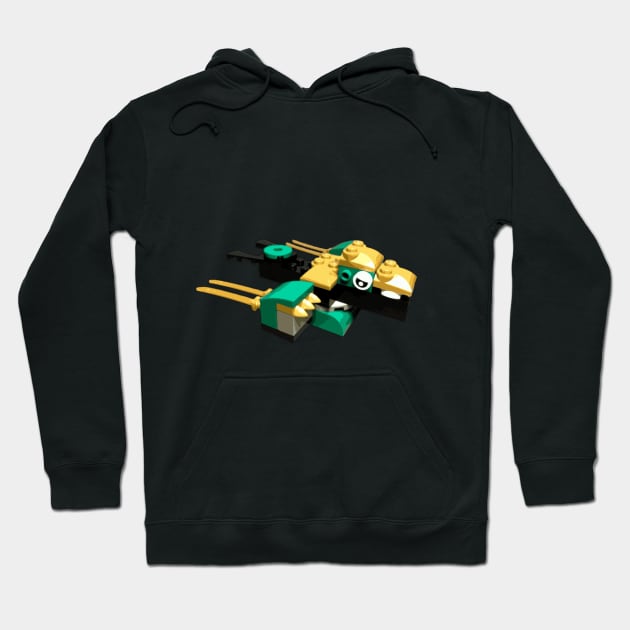 Brick Creations - The Golden Dragon Hoodie by druscilla13